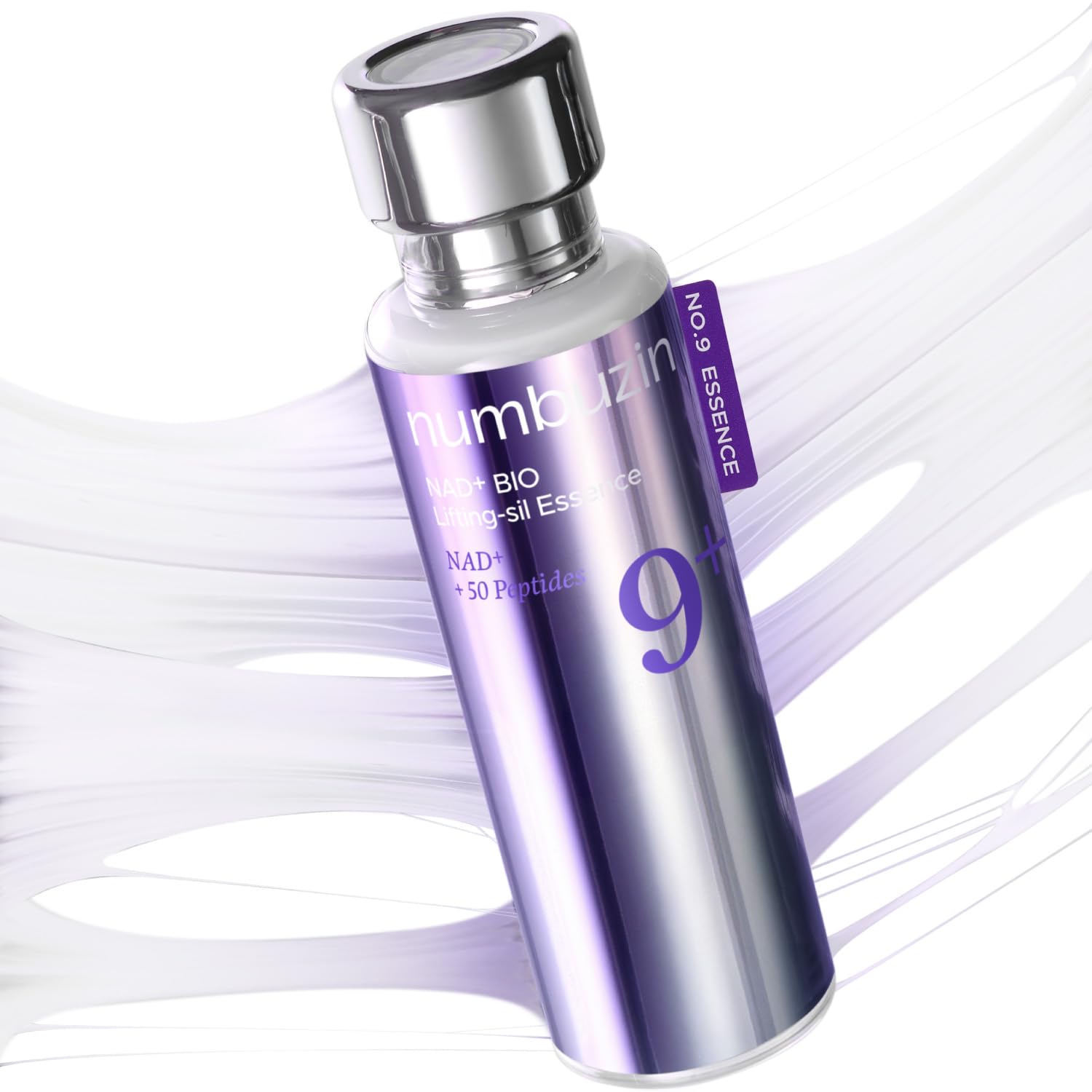 numbuzin No.9 NAD+ Peptide Lifting Serum for Face and Body, Firming & Wrinkles, 50 Peptide Essence for Sagging Skin, Fine Lines & Elasticity, Hydrating & Tightening Formula, Korean Skincare 1.69 fl oz