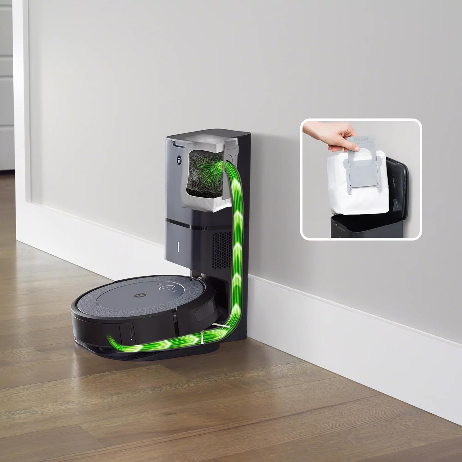 iRobot Authentic Replacement Parts - 3 Count (Pack of 1) Dirt Disposal Bags Compatible with Roomba Clean Base Models i1+, i3+, i4+, i5+, i7+, i8+, Combo j8+, j9+
