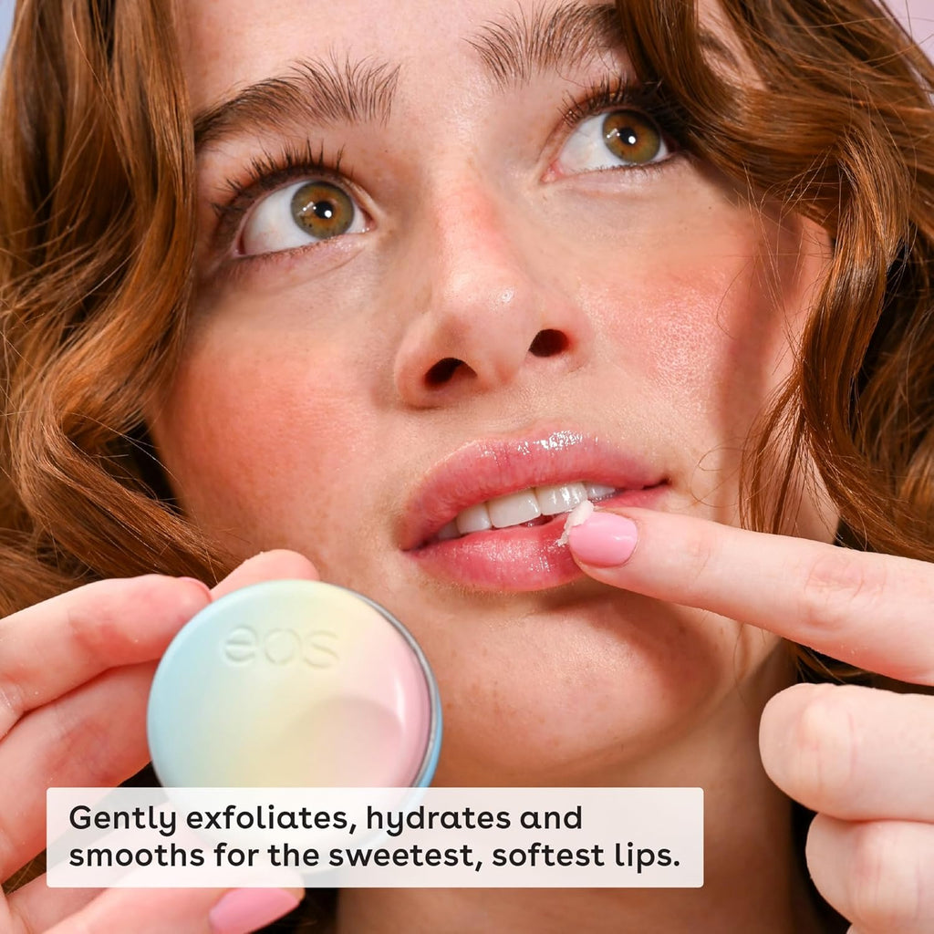 eos Flavor Lab Secret Menu Gift Set - Brown Sugar Boba Lip Scrub Exfoliator & 24H Moisture Super Balm, Limited-Edition Lip Treatment, Nourishing, 2-Pack