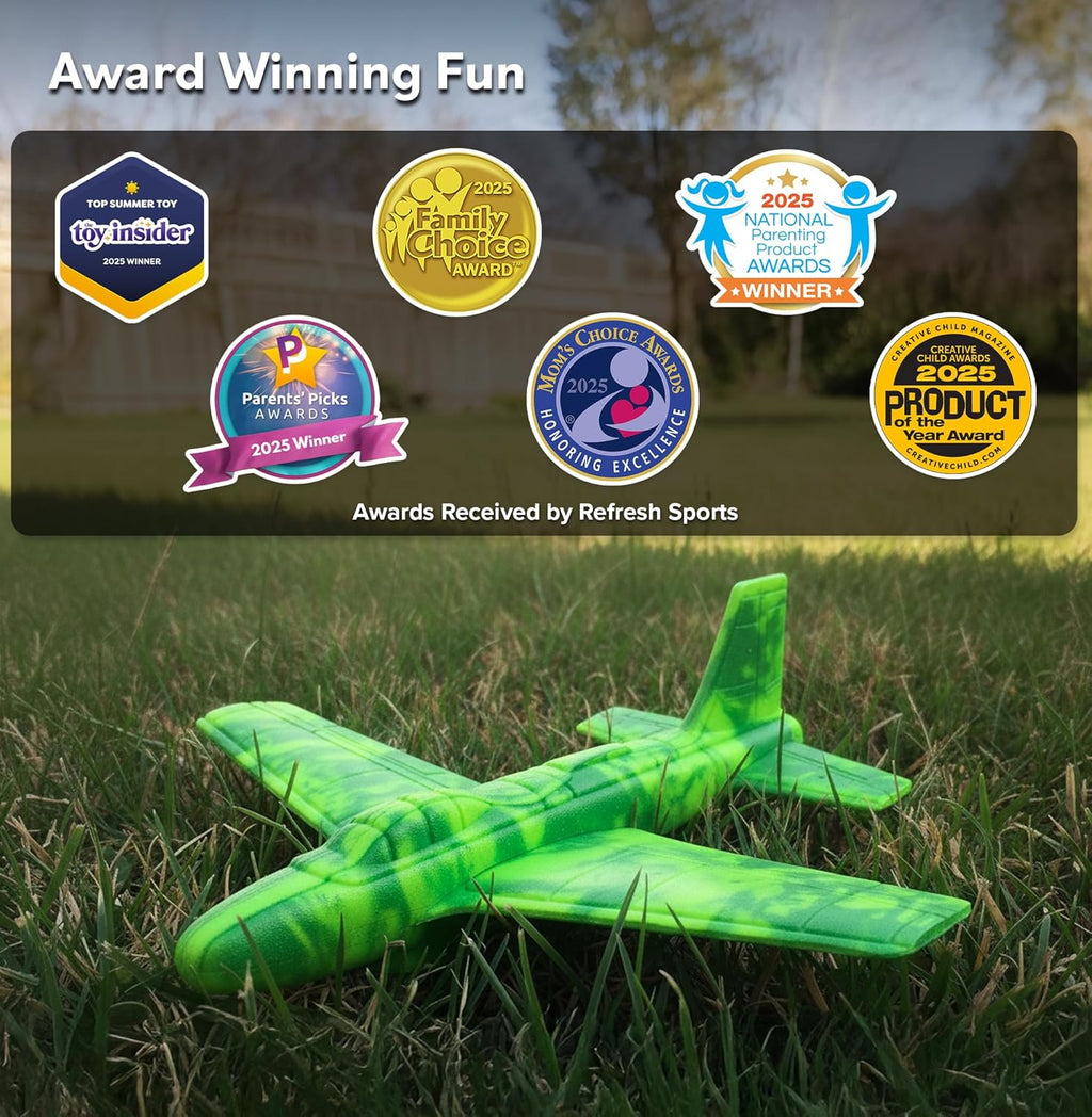 Foam Airplanes - Easter Basket Stuffers for Kids All Ages 4 5 6 7 8 9 10 Year Old - Best Toy Gift - Boy Toys Basket Stuffer Gifts - Fun Easter Gifts for Boys & Girls Party Favors - Air Plane Gift Idea
